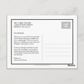 Postale Sweet Memories Mariage Carte de remerciements (Dos)