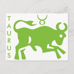 Postale SYMBOLE Taurus Astrologie SYMBOLE Zodiaque Carte p