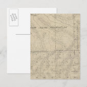 Postale T2223S R3031E Tulare Comté Carte de section (Devant / Derrière)