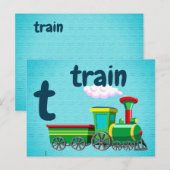 Postale t - carte flash du train (Devant / Derrière)