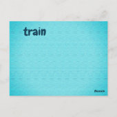 Postale t - carte flash du train (Dos)