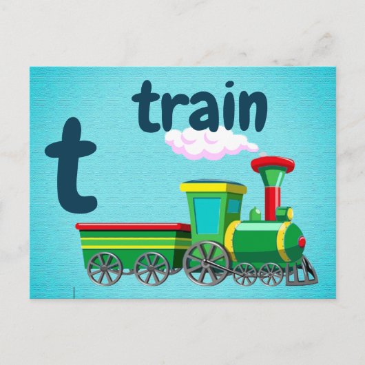 Postale t - carte flash du train (Devant)