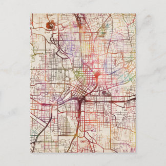 Postale tableau de la carte atlanta