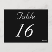 POSTALE TABLEAU MARIAGE NUMÉRO DE TABLEAU MODÈLE CARTE POS (Dos)