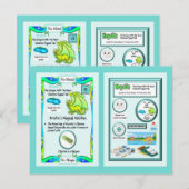 Postale Tableau Périodique Dragon - Carte Chlorine (Devant / Derrière)