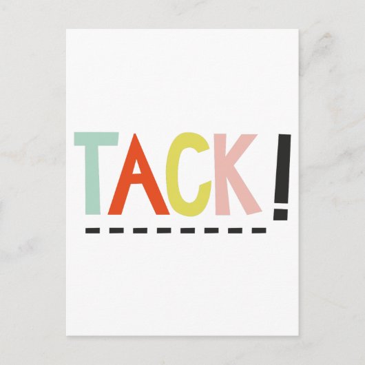 Postale TACHE ! Carte verticale des couleurs (Devant)