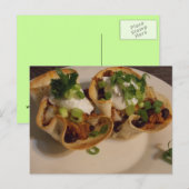 Postale Taco Boules à salade Carte (Devant / Derrière)