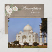 Postale Taj Mahal rustique Inde Jeu de Baby Shower Carte P (Devant / Derrière)