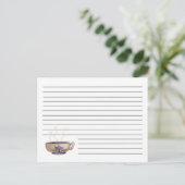 Postale Tasse de carte de recette de café (Debout devant)