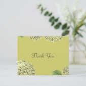 Postale Taupe Carte Merci Hydrangea (Debout devant)