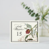 Postale Taupe de l'orchidée de Cattleya - Numéro de carte (Debout devant)