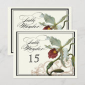 Postale Taupe de l'orchidée de Cattleya - Numéro de carte (Devant / Derrière)