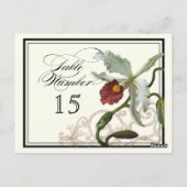 Postale Taupe de l'orchidée de Cattleya - Numéro de carte (Dos)