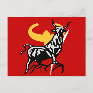 Postale taureau à la carte