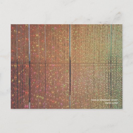 Postale TeamLAB sans frontières Exposition Tokyo Carte pos (Devant)