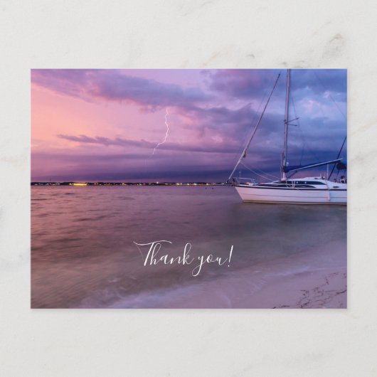 Postale Tempête à venir à Navarre Floride Merci Carte post (Devant)