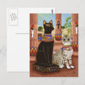 Postale Temple de Bastet Egypte Bast Goddess Cat Carte pos (Devant / Derrière)