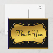 Postale Tendance Inexpensive Paillettes Dorées Carte de Re (Devant / Derrière)