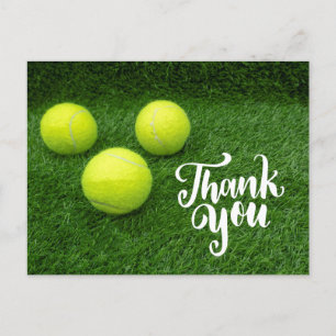 Postale Tennis balle avec mot carte de remerciements