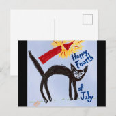 Postale Terre de la carte du 4 juillet (Devant / Derrière)