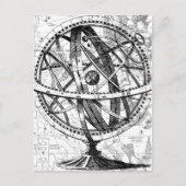 Postale Terre gravée Terre vintage complexe carte rétro (Devant)