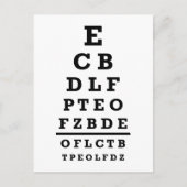 Postale Test de la carte oeil (Devant)