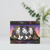 Postale Thé 4 Trois fées excentriques du Parti KiKi Carte  (Debout devant)