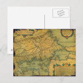 Postale Thraciae Veteris Typvs Carte par Abraham Ortelius (Devant / Derrière)