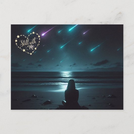 Postale Toujours avec moi – Carte de soutien pour le deuil (Devant)