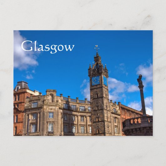 Postale Tour de la Tolbooth, Glasgow Cross, Glasgow Carte (Devant)