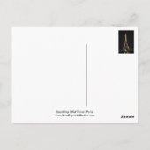 Postale Tour Eiffel étincelante au clair de lune Carte pos (Dos)