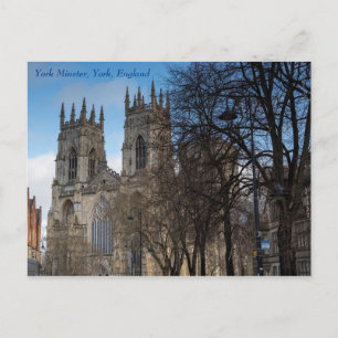 Postale Tours de York Minster, York, Angleterre, Carte pos