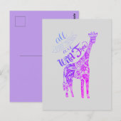 Postale "Toutes Les Bonnes Choses Sont Wild & Free" Carte  (Devant / Derrière)