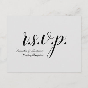 Postale Traditionnel et nostalgique "r.s.v.p." Carte posta