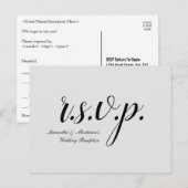 Postale Traditionnel et nostalgique "r.s.v.p." Carte posta (Devant / Derrière)