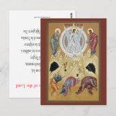 Postale Transfiguration de la carte de prière du Seigneur (Devant / Derrière)