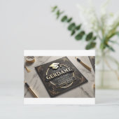 Postale Triomphe d'or : Carte de diplôme de luxe" (Debout devant)