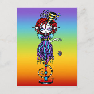 Postale Trixy Pixie Stick Sideshow Circus Fairy Carte post