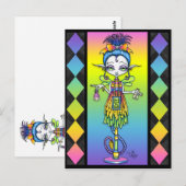 Postale Trolly Pixie Stick Sideshow Freak Troll Carte post (Devant / Derrière)