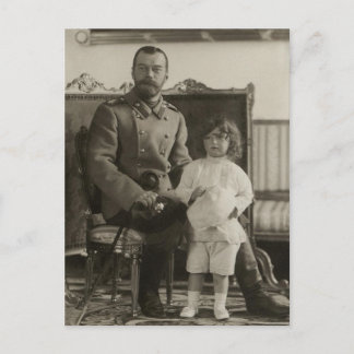 Postale Tsar Nicolas, Tsarévitch Alexis de Russie Carte po