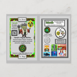 Postale Tubnulk Présente la Carte à Collectionner de Tenne