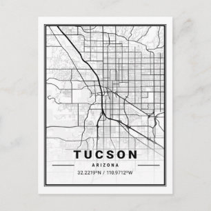 Postale Tucson Arizona USA Travel City Carte