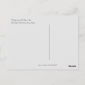 Postale "Tulipe et saule" par William Morris - carte (Dos)