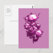 Postale Tumbling teapots carte de poste fractale (Devant / Derrière)