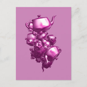 Postale Tumbling teapots carte de poste fractale