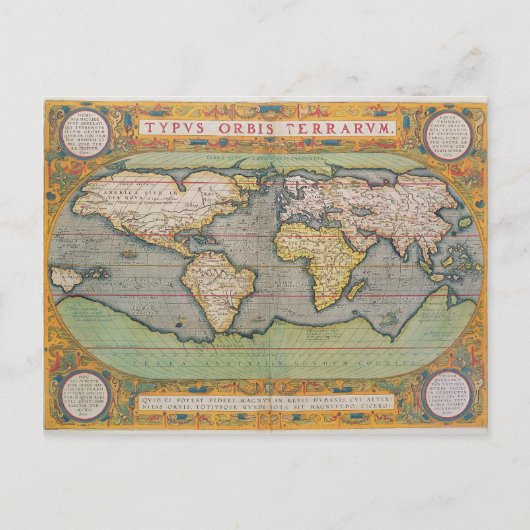 Postale Typus Orbis Terrarum, carte du monde (Devant)