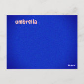 Postale u - carte flash parapluie (Dos)