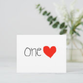 Postale Un coeur ! Carte postale! (Debout devant)