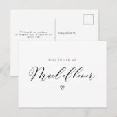 Postale un script simple vous serez ma carte d'honneur (Devant / Derrière)