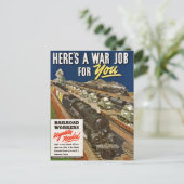 Postale Un Travail De Guerre Pour Vous Carte Postale. (Debout devant)